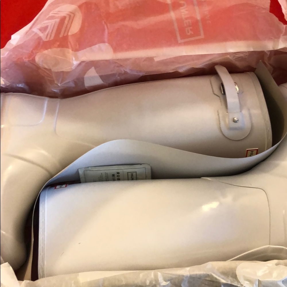 Women’s Tall white hunter boots